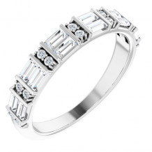 14K White 1/2 CTW Diamond Anniversary Band - 123531600P