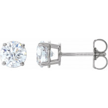 14K White 1 1/2 CTW Diamond Earrings - 187470203P