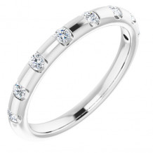 14K White 1/4 CTW Diamond Anniversary Band - 1235356000P