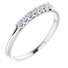 14K White 1/10 CTW Diamond Anniversary Band - 1239746004P