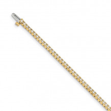 Quality Gold 14k Yellow Gold 1.4mm Diamond Tennis Bracelet - X729