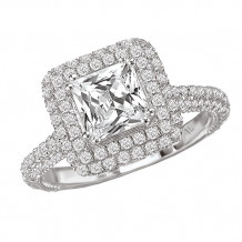 La Vie 14k White Gold Semi-Mount Diamond Engagement Ring