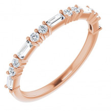 14K Rose 3/8 CTW Diamond Anniversary Band - 123092602P