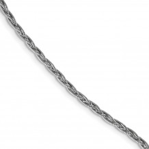 Quality Gold Sterling Silver Rhodium-Plated Polished Braided Bracelet - QG4488-7