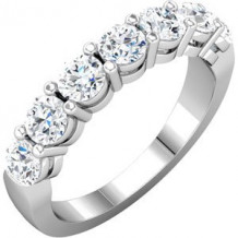 14K White 1 3/8 CTW Diamond Anniversary Band - 68747101P