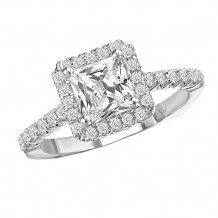 La Vie 14k White Gold Semi-Mount Diamond Engagement Ring