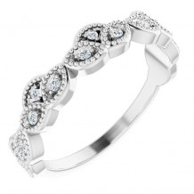 14K White 1/8 CTW Diamond Anniversary Band - 123546600P