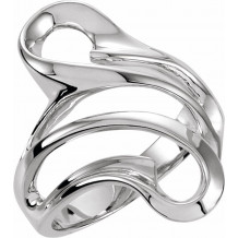 14K White Freeform Ring - 531020178P