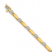 Quality Gold 14k Yellow Gold AA Diamond Tennis Bracelet - X2363AA