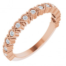 14K Rose 1/6 CTW Diamond Anniversary Band - 123659606P