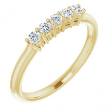 14K Yellow 2.25 mm Round 1/4 CTW Diamond Anniversary Band - 123844705P