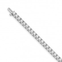 Quality Gold 14k White Gold AA Diamond Tennis Bracelet - X2046WAA