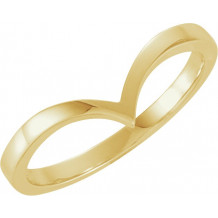 14K Yellow V Ring - 42154744P