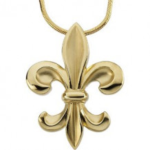 14K Yellow Fleur-de-Lis 18 Necklace - 6906483800P