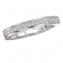 14k White Gold Diamond Wedding Band