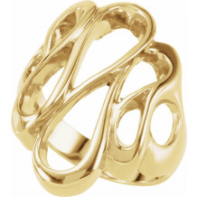 14K Yellow Freeform Ring - 550737110P