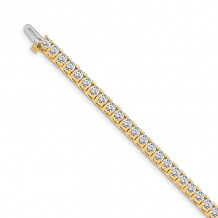 Quality Gold 14k Yellow Gold AAA Diamond Tennis Bracelet - X735AAA