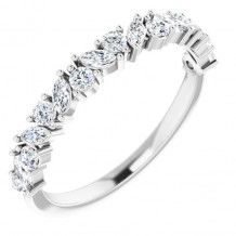 14K White 1/2 CTW Diamond Anniversary Band - 123609600P