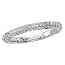 Romance 18k White Gold Diamond Wedding Band