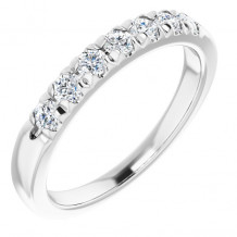 14K White 3/8 CTW Diamond Anniversary Band - 1238816012P