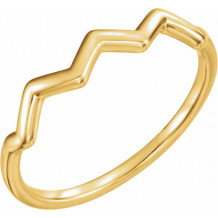 14K Yellow Stackable Ring - 51655102P