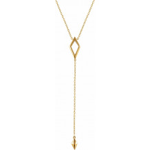 14K Yellow Geometric Y 16-18 Necklace - 65230360001P