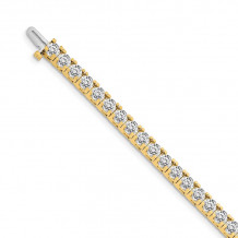 Quality Gold 14k Yellow Gold AA Diamond Tennis Bracelet - X2047AA