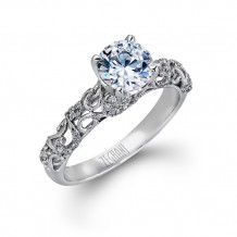 Zeghani 14k White Gold Diamond Engagement Ring