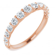 14K Rose 3/4 CTW Diamond Anniversary Band - 123897602P