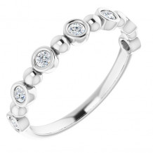 14K White 1/5 CTW Diamond Anniversary Band - 1236316033P