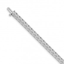 Quality Gold 14k White Gold AA Diamond Tennis Bracelet - X2047WAA