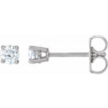 14K White 1/4 CTW Diamond Earrings - 187470198P