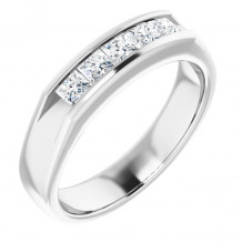 14K White 3/4 CTW Diamond Band - 12278560015P