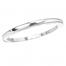 14k White Gold Wedding Band