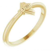 14K Yellow Stackable Bee Ring - 52027102P