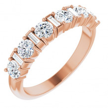 14K Rose 1 CTW Diamond Anniversary Band - 123836602P