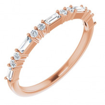 14K Rose 1/4 CTW Diamond Anniversary Band - 123092609P