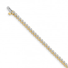 Quality Gold 14k Yellow Gold A Diamond Tennis Bracelet - X2837A
