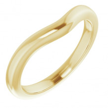 14K Yellow Matching Band for Oval Engagement Ring - 124137142P