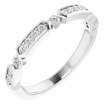 14K White 1/5 CTW Diamond Anniversary Band - 652290601P