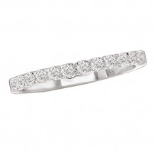 14k White Gold Complete Diamond Wedding Band