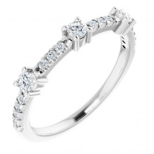 14K White 1/3 CTW Diamond Anniversary Band - 1241016002P