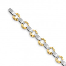 Quality Gold 14k Two-tone Add-a-Diamond Tennis Bracelet - X2332