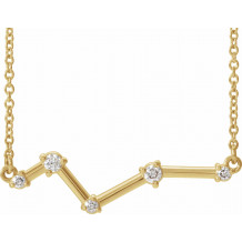 14K Yellow 1/10 CTW Diamond Constellation 18 Necklace - 86902616P