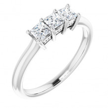 14K White 1/2 CTW Anniversary Band - 1239766038P