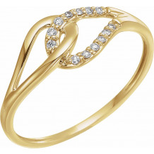 14K Yellow .08 CTW Diamond Ring - 65224260000P