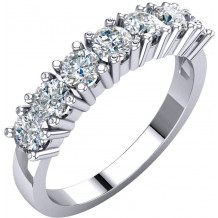 14K White 1 CTW Diamond Anniversary Band - 68195106P