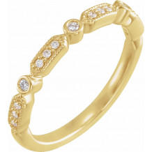 14K Yellow 1/8 CTW Diamond Anniversary Band - 653557600P