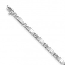 Quality Gold 14k White Gold A Diamond Tennis Bracelet - X2361WA