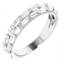 14K White 3/4 CTW Diamond Anniversary Band - 123955600P